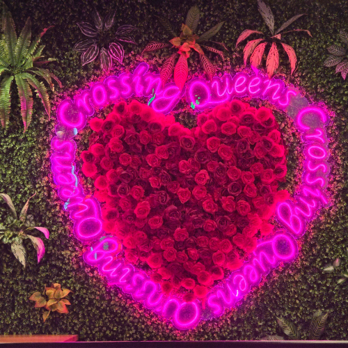 Crossing Queens Flower Heart